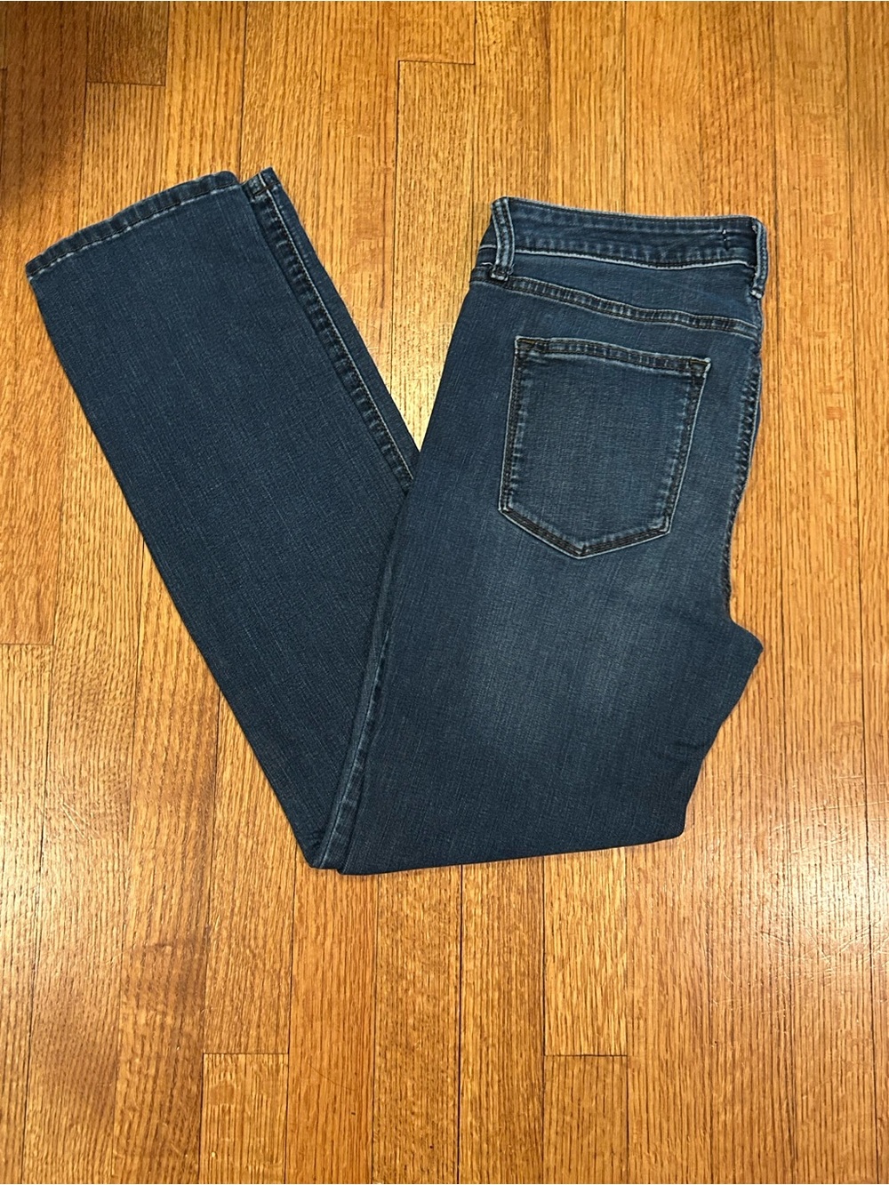 Sonoma Straight Leg Jeans in Dark Blue Wash Size 8